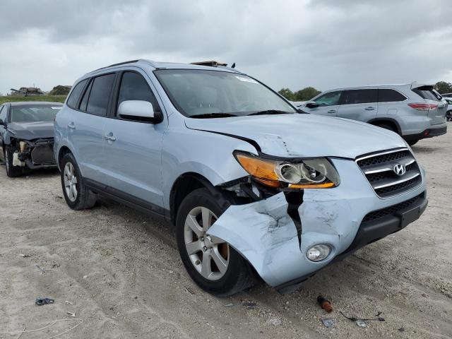 5NMSH13E18H212030 - 2008 HYUNDAI SANTA FE SE BLUE photo 4