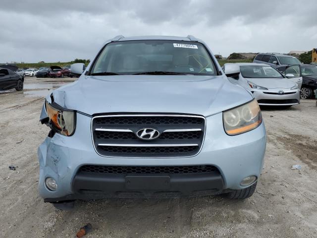 5NMSH13E18H212030 - 2008 HYUNDAI SANTA FE SE BLUE photo 5