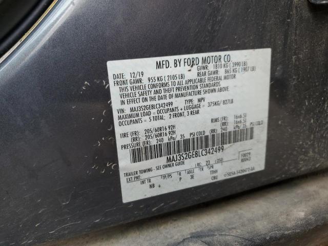 MAJ3S2GE8LC342499 - 2020 FORD ECOSPORT SE 石墨色 照片 13