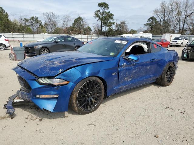 1FA6P8CF4J5179576 - 2018 FORD MUSTANG GT BLUE photo 1