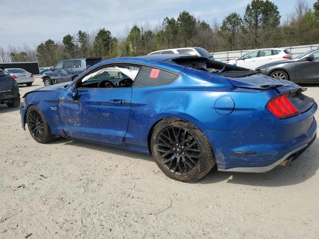 1FA6P8CF4J5179576 - 2018 FORD MUSTANG GT BLUE photo 2