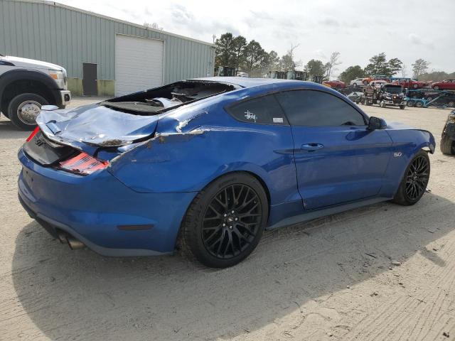 1FA6P8CF4J5179576 - 2018 FORD MUSTANG GT BLUE photo 3