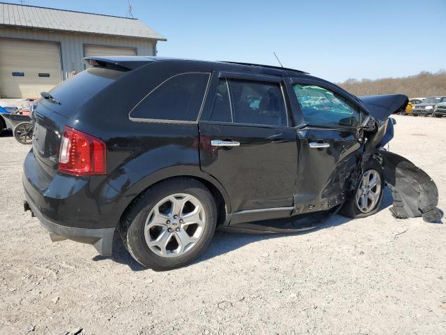 2FMDK3JC9BBB64561 - 2011 FORD EDGE SEL BLACK photo 3