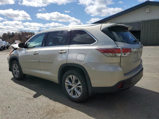 5TDJKRFH3FS212901 - 2015 TOYOTA HIGHLANDER XLE BEIGE photo 2