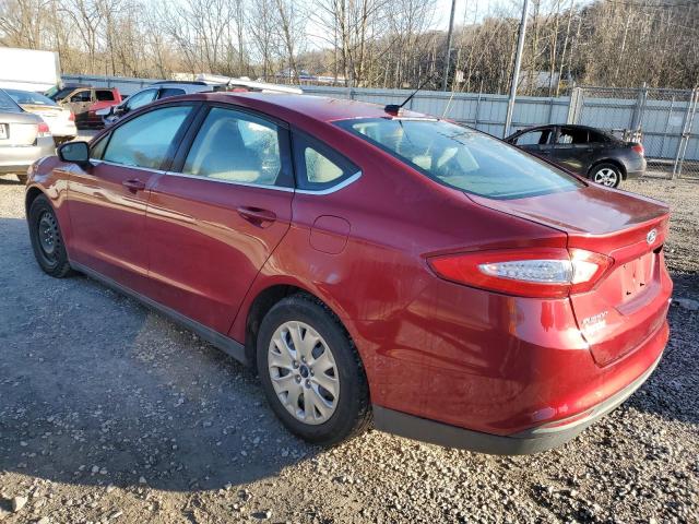 3FA6P0G70ER386182 - 2014 FORD FUSION S RED photo 2