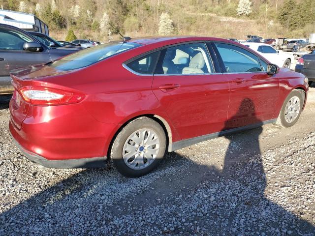 3FA6P0G70ER386182 - 2014 FORD FUSION S RED photo 3