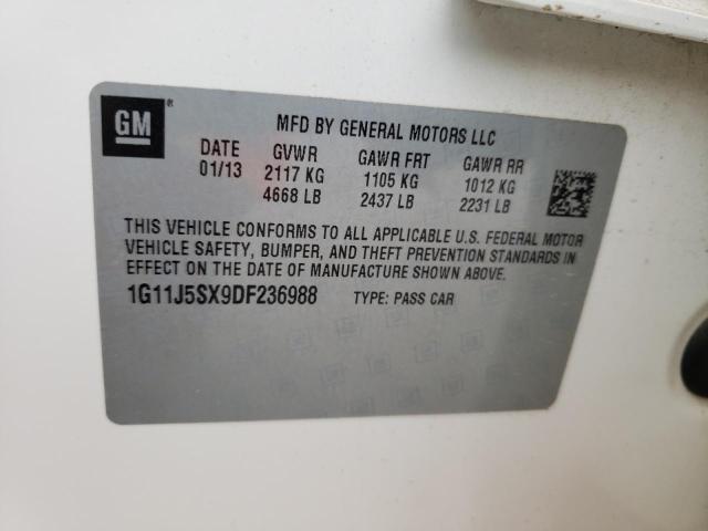 1G11J5SX9DF236988 - 2013 CHEVROLET MALIBU LTZ კრემისფერი ფოტო 13