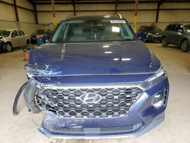 5NMS3CADXLH297494 - 2020 HYUNDAI SANTA FE SEL BLUE photo 5