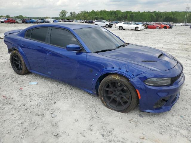 2C3CDXL95LH178091 - 2020 DODGE CHARGER SRT HELLCAT BLUE photo 4