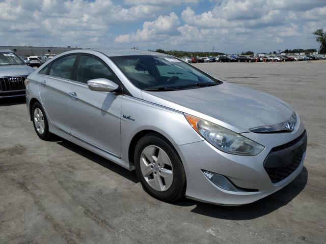 KMHEC4A41BA000779 - 2011 HYUNDAI SONATA HYBRID SILVER photo 4