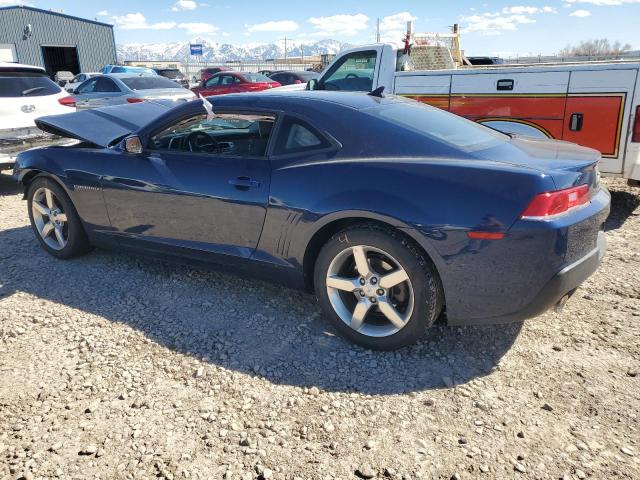 2G1FB1E3XE9153598 - 2014 CHEVROLET CAMARO LT BLUE photo 2