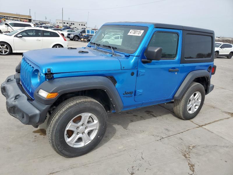 1C4GJXAN0MW790739 - 2021 JEEP WRANGLER SPORT BLUE photo 1