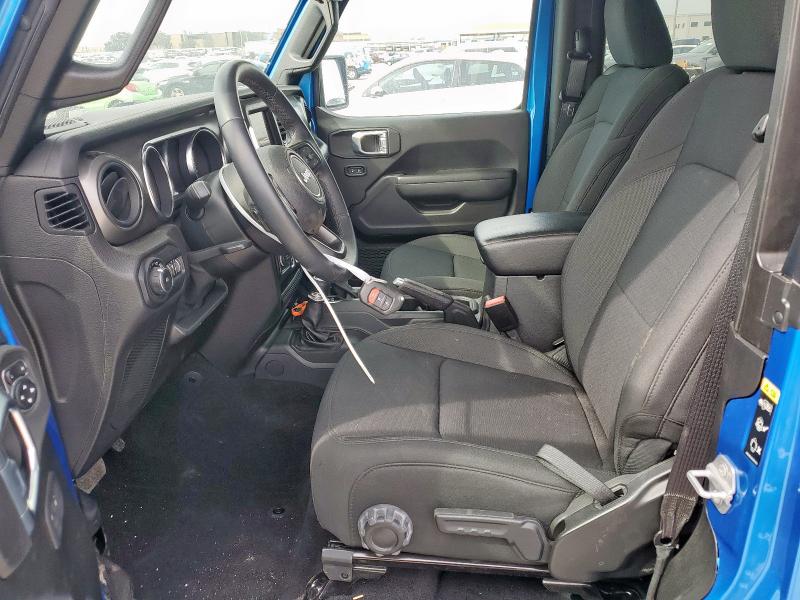 1C4GJXAN0MW790739 - 2021 JEEP WRANGLER SPORT BLUE photo 7