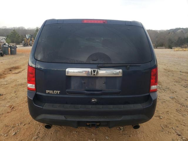 5FNYF3H51CB012053 - 2012 HONDA PILOT EXL BLUE photo 6