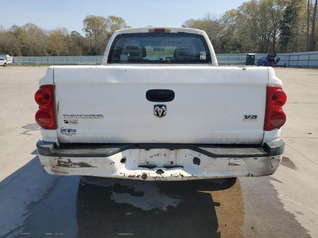 1D7HE48N75S261865 - 2005 DODGE DAKOTA QUAD SLT WHITE photo 6