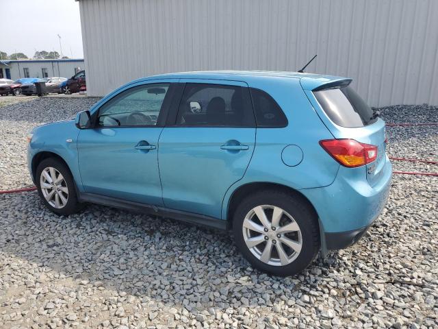 4A4AP3AUXEE012436 - 2014 MITSUBISHI OUTLANDER ES TURQUOISE photo 2