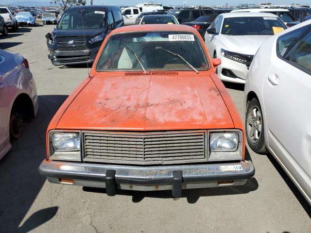 1B689AA267146 - 1980 CHEVROLET CHEVETTE ORANGE photo 5