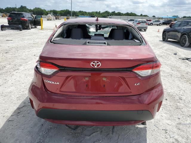 JTDEPMAEXNJ226731 - 2022 TOYOTA COROLLA LE RED photo 6