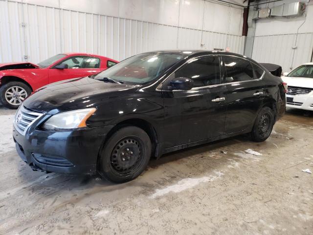 3N1AB7AP1EY237115 - 2014 NISSAN SENTRA S BLACK photo 1