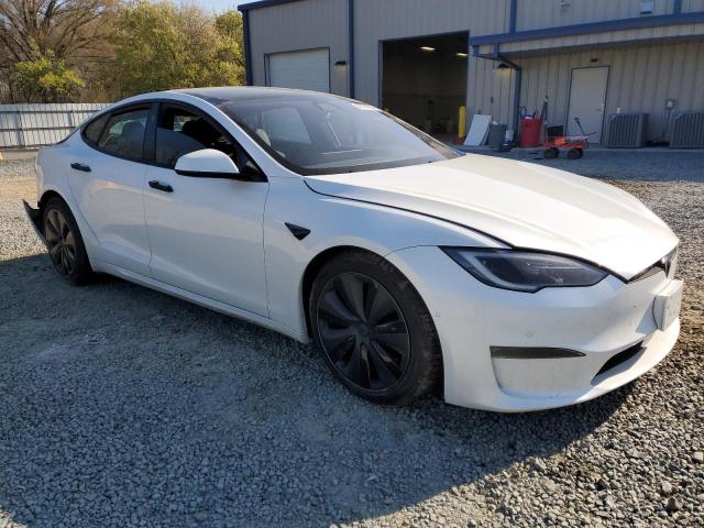 5YJSA1E54NF476406 - 2022 TESLA MODEL S 白色 照片 4