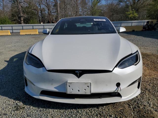 5YJSA1E54NF476406 - 2022 TESLA MODEL S 白色 照片 5