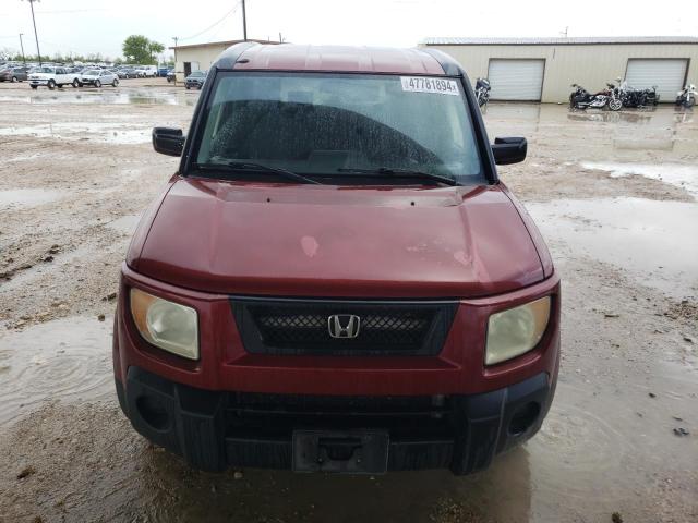 5J6YH28706L001031 - 2006 HONDA ELEMENT EX MAROON photo 5