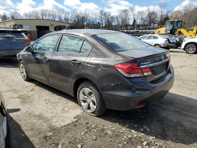 2HGFB2F53EH517896 - 2014 HONDA CIVIC LX BROWN photo 2