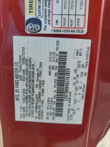 1ZVFT80N465165859 - 2006 FORD MUSTANG RED photo 12