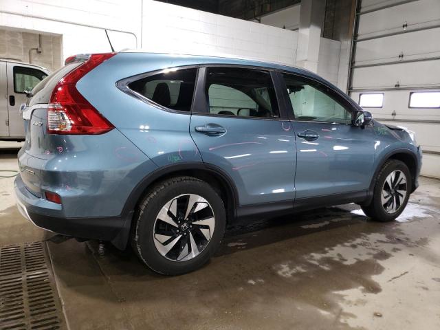 5J6RM4H92FL047599 - 2015 HONDA CR-V TOURING BLUE photo 3