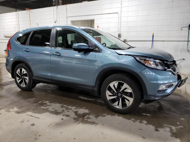 5J6RM4H92FL047599 - 2015 HONDA CR-V TOURING BLUE photo 4