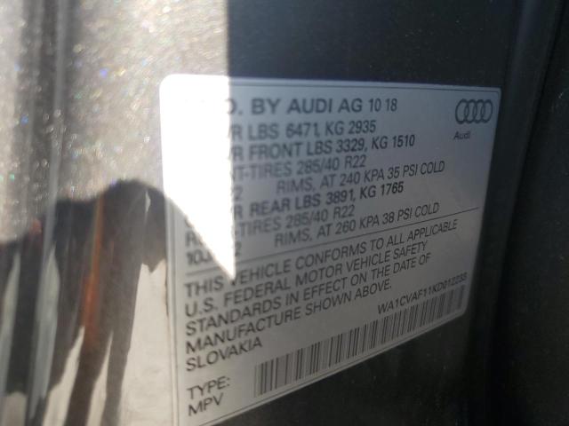 WA1CVAF11KD012233 - 2019 AUDI Q8 PRESTIGE GRAY photo 14