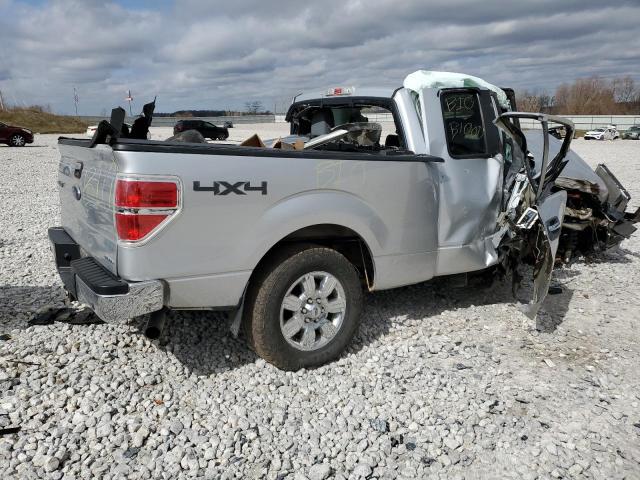 1FTFX1EF9BFB22669 - 2011 FORD F150 SUPER CAB SILVER photo 3