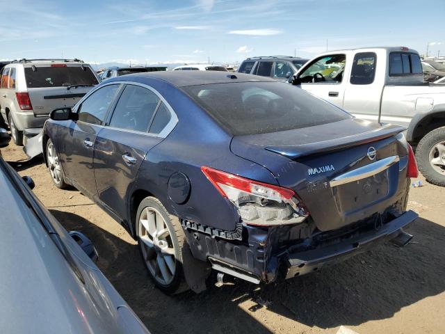 1N4AA51E49C830877 - 2009 NISSAN MAXIMA S BLUE photo 2