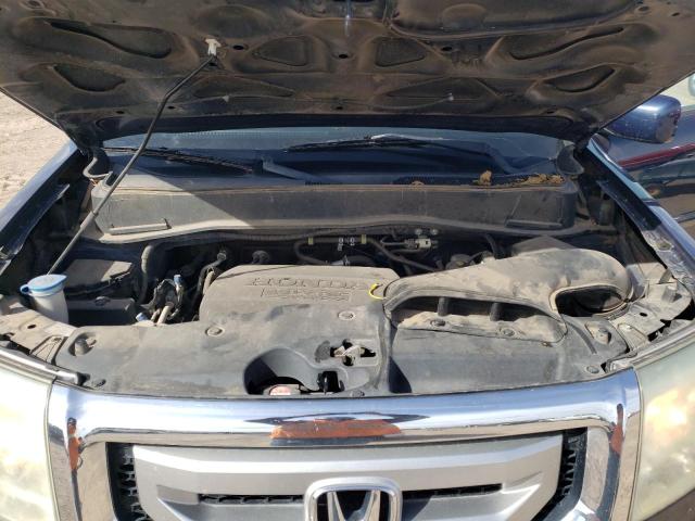 5FNYF4H54BB094896 - 2011 HONDA PILOT EXL BLUE photo 11