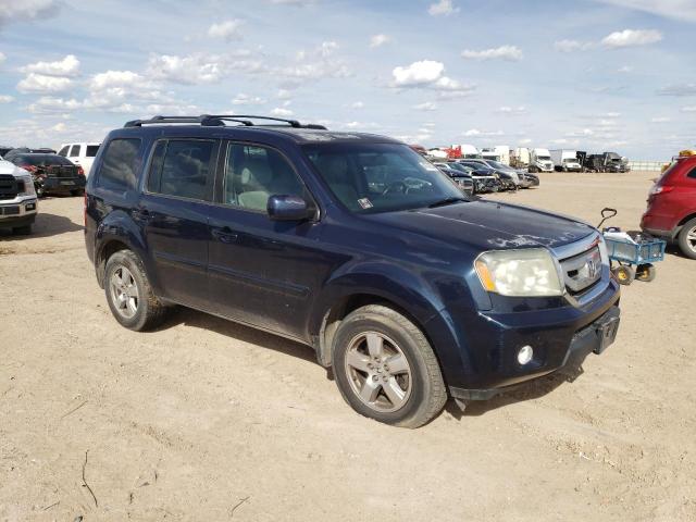 5FNYF4H54BB094896 - 2011 HONDA PILOT EXL BLUE photo 4