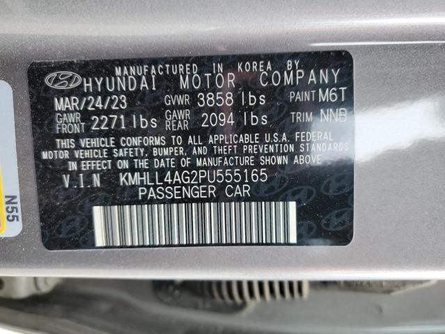 KMHLL4AG2PU555165 - 2023 HYUNDAI ELANTRA SE GRAY photo 12