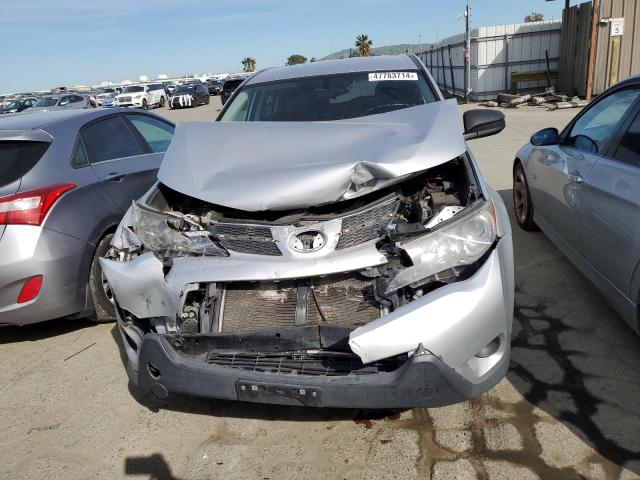 2T3BFREV4DW043354 - 2013 TOYOTA RAV4 LE SILVER photo 5