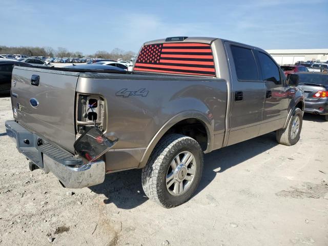 1FTPW14584KC17346 - 2004 FORD F150 SUPERCREW TAN photo 3