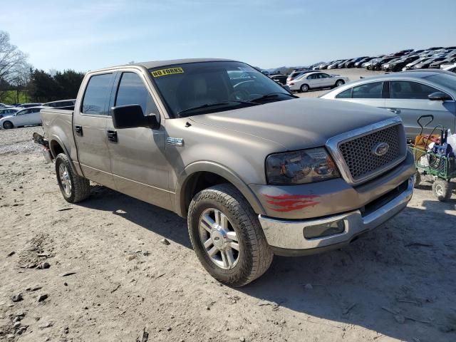 1FTPW14584KC17346 - 2004 FORD F150 SUPERCREW TAN photo 4