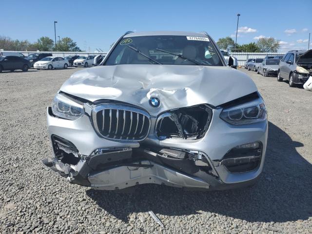 5UXTY5C06M9G83758 - 2021 BMW X3 XDRIVE30I SILVER photo 5
