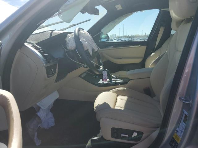 5UXTY5C06M9G83758 - 2021 BMW X3 XDRIVE30I SILVER photo 7