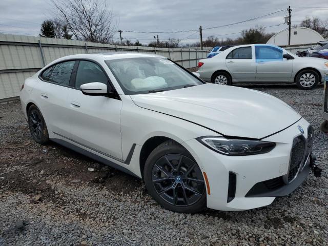 WBY43AW0XPFP66619 - 2023 BMW I4 EDRIVE 35 WHITE photo 4