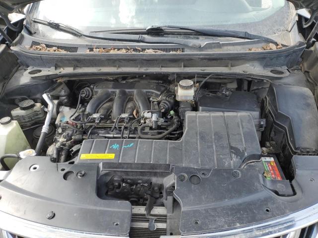 JN8AZ18W39W124951 - 2009 NISSAN MURANO S BLACK photo 11