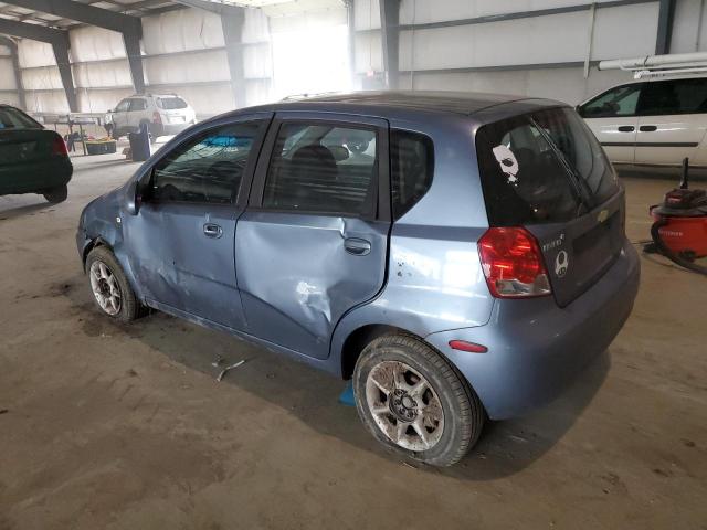 KL1TD666X7B748535 - 2007 CHEVROLET AVEO BASE BLUE photo 2