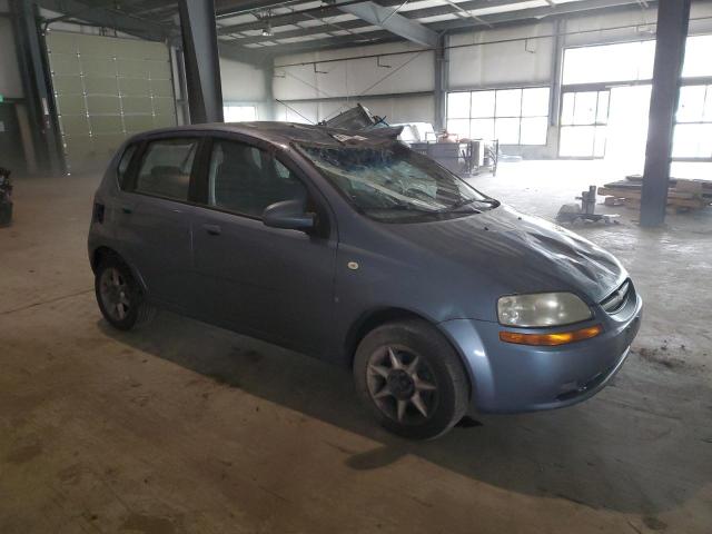 KL1TD666X7B748535 - 2007 CHEVROLET AVEO BASE BLUE photo 4