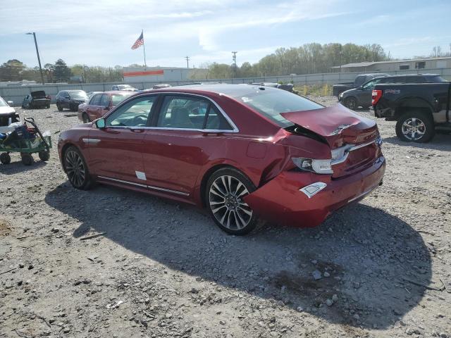 1LN6L9NC8H5623482 - 2017 LINCOLN CONTINENTA RESERVE BURGUNDY photo 2