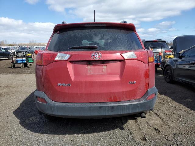 2T3WFREV8EW078658 - 2014 TOYOTA RAV4 XLE RED photo 6