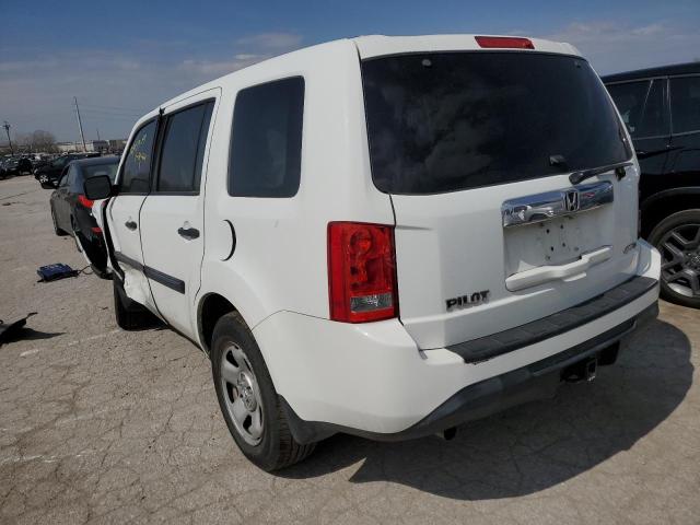 5FNYF4H24FB045774 - 2015 HONDA PILOT LX WHITE photo 2