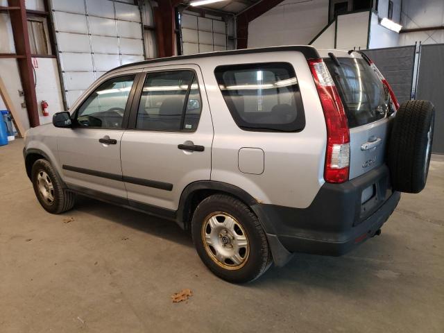 JHLRD68515C001388 - 2005 HONDA CR-V LX SILVER photo 2