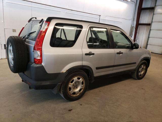 JHLRD68515C001388 - 2005 HONDA CR-V LX SILVER photo 3